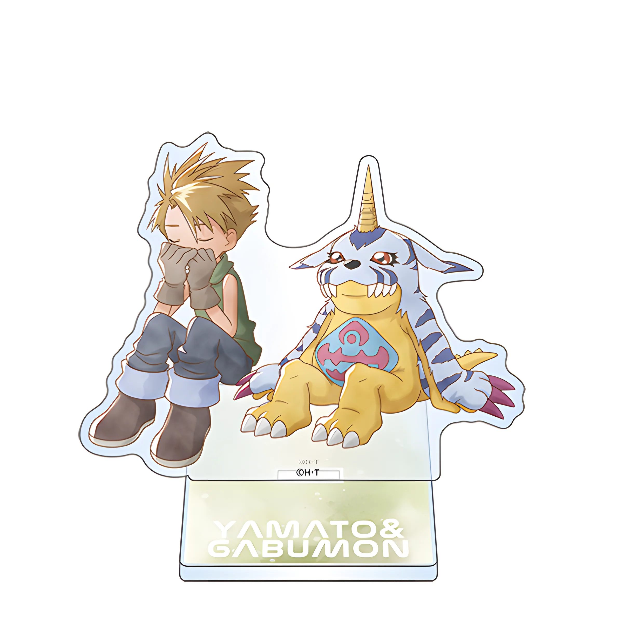 Digimon Adventure Anime Keychain, Double Sided Printing, Equal Proportion Character, High Quality Acrylic Pendant, Anime Figure