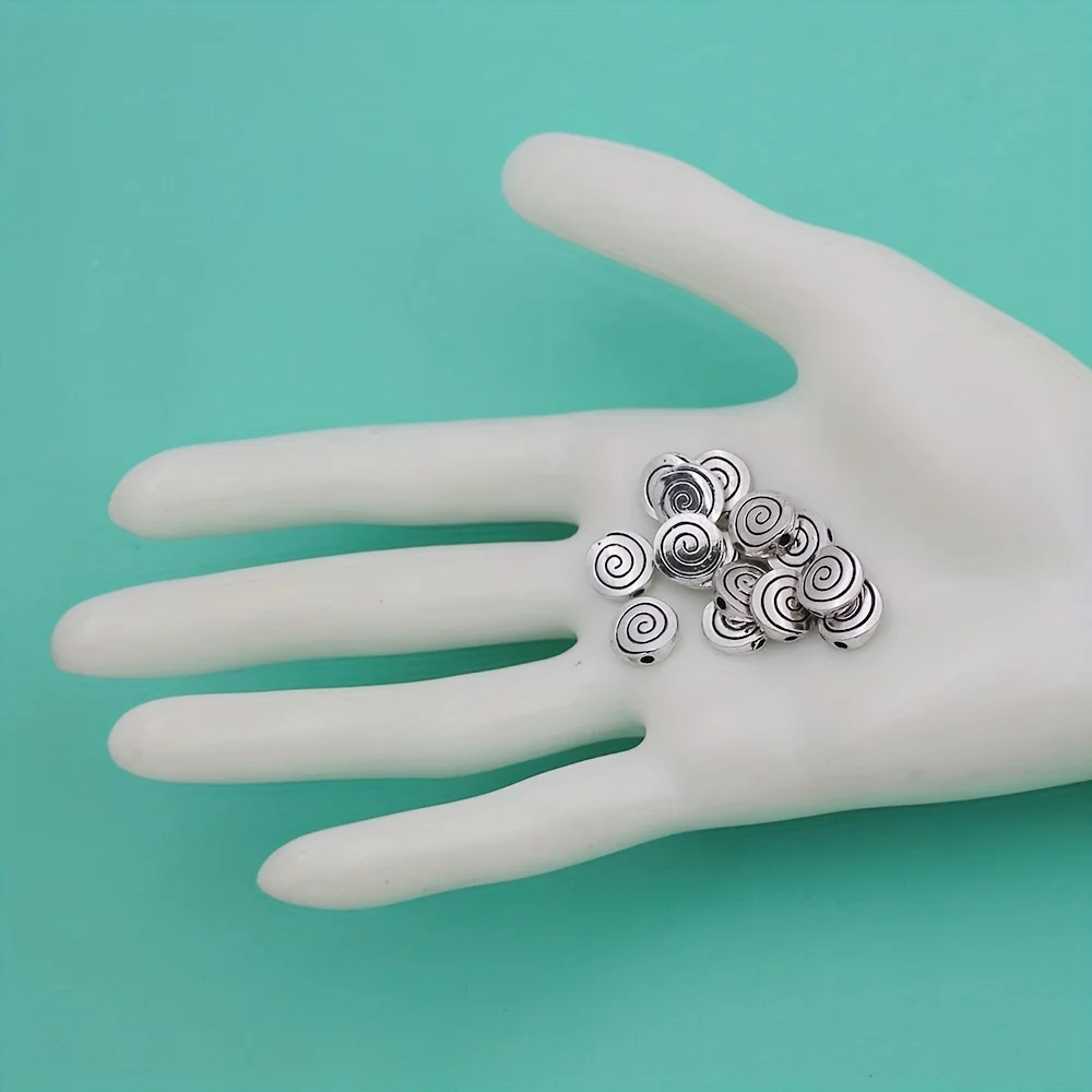 20pcs 9.3x9.3mm Spiral Beads L609