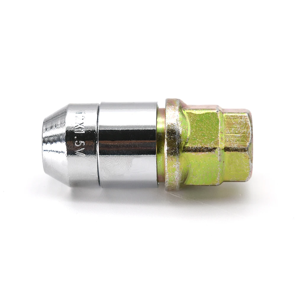 M12x1.5 عجلة المكسرات قفل مكافحة سرقة الصلب المكسرات لتويوتا لهوندا ل أكورا الولايات المتحدة 4 + 1 الإطارات كروم المقبس عجلة العروة الجوز قفل #5