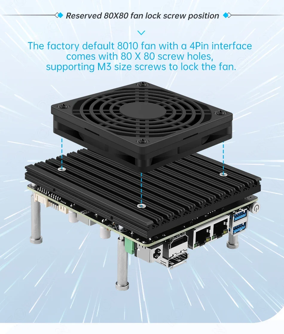 6베이 NAS 마더보드 방화벽 어플라이언스 인텔 i3-N355 N150 2개 LAN 포트 7개 M.2 NVME 또는 6개 SATA 포트 지원 PFSENSE 라우터/AES-NI/OPNsense 썸네일 3