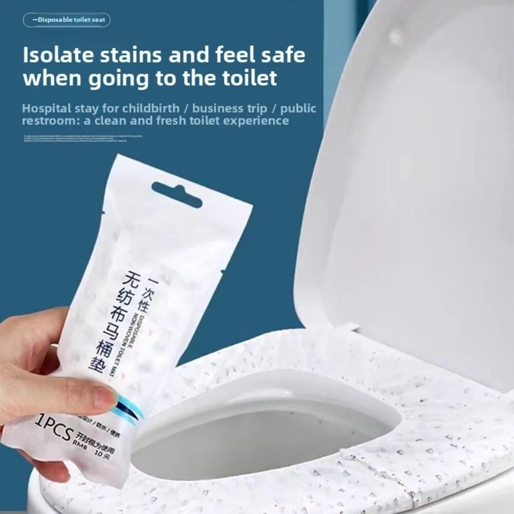 

Disposable Thickened Waterproof Non Woven Fabric Toilet Seat Cover for Home Travel Hotel Use Four Seasons Hygiene Protection