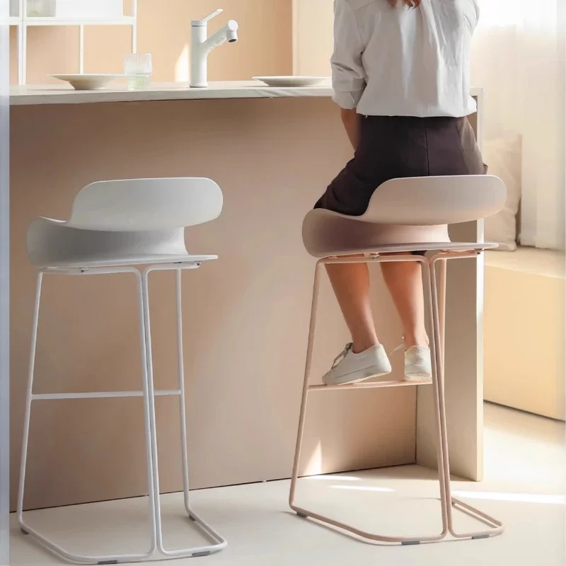

ZMinimalist Fashion Bar Stools Sturdy Modern Nordic Designer Bar Stools American Library Island Metal Cadeira Home FurnitureZ