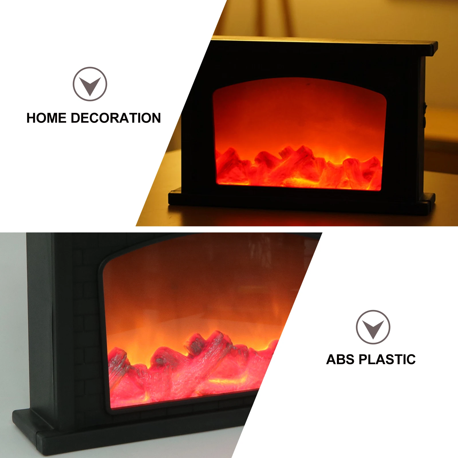 

Led Flame Lamp Decorative Light Christmas Fireplace Lamp Durable Hanging Bright Color Xmas Party Decoration Small Night Light