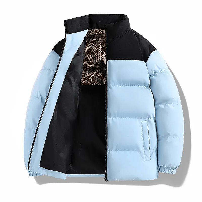 MaiDangDi Winter Men Cotton Jacket Graphene Temperature Lock Men's Thick Down Cotton Jacket Stand Collar Windproof Protection