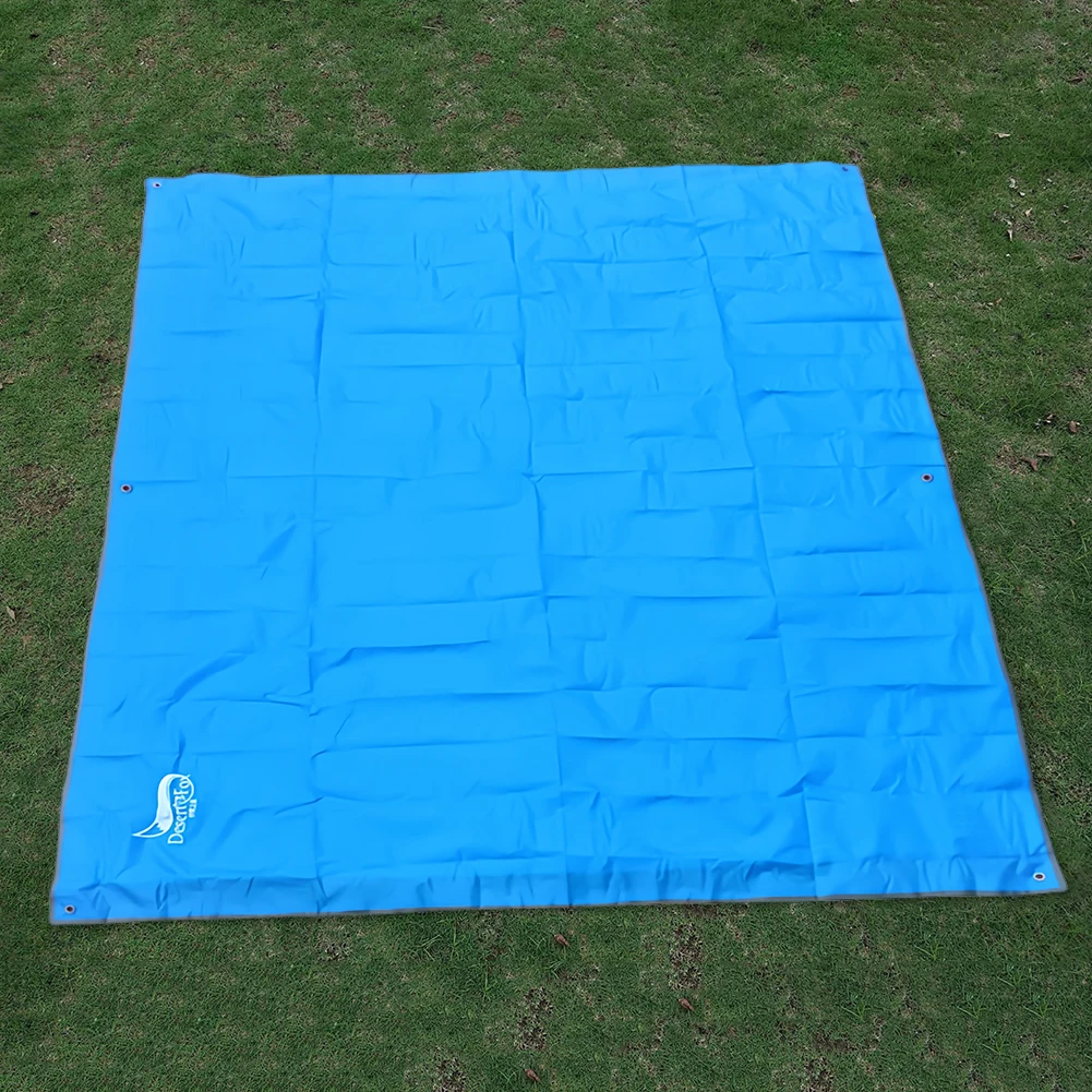 Tent Floor Mat Tarpaulin Waterproof Ultralight Beach Camping Bag Tent Mat Foldable Picnic Blanket Beach Mat for Travel