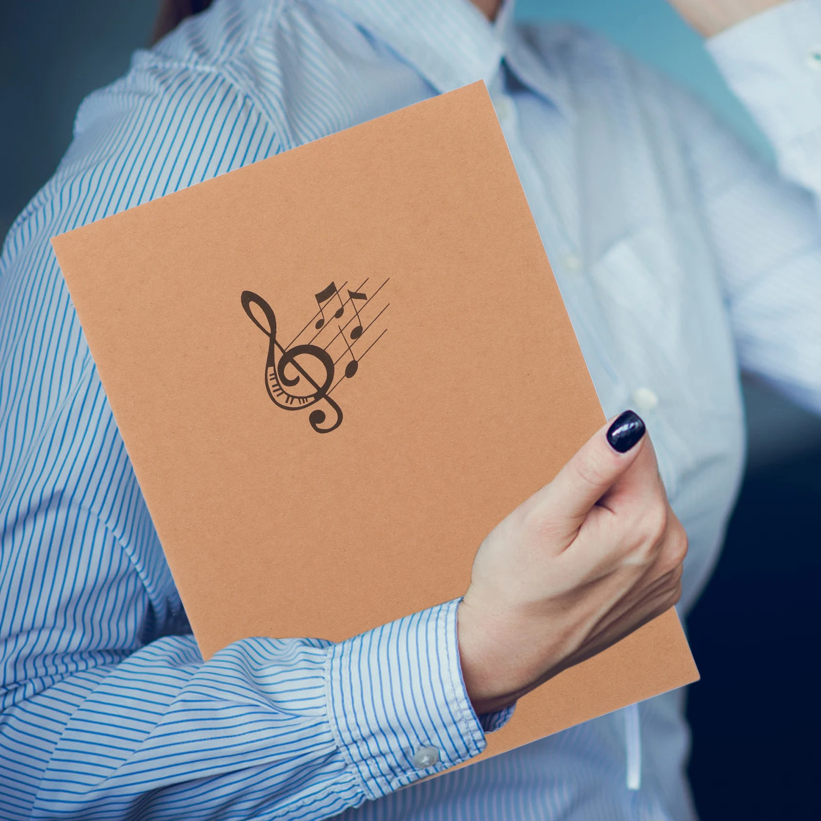 

10Pcs Portable Music Manuscript Notebook Staff Paper for Guitarists Pianists Music Practice Creative Composition Book