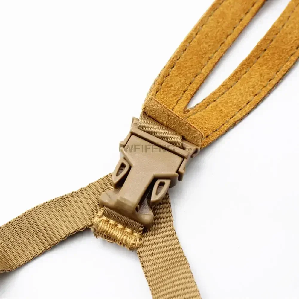 نظام تعليق سريع للخوذة 4 نقاط، حزام الذقن، X تكتيكي، ملحقات خوذة قابلة للتعديل للصيد والرماية والقتال #5