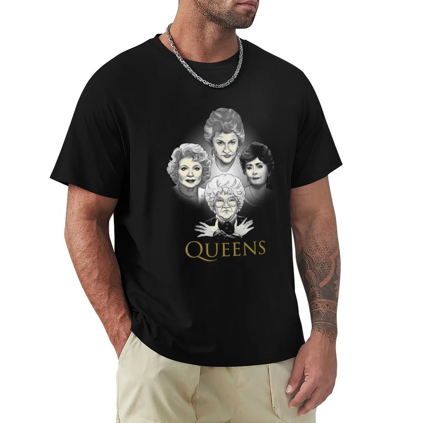 

Golden Queens Essential T-Shirt Fashion Pattern Printed Tee Shirt