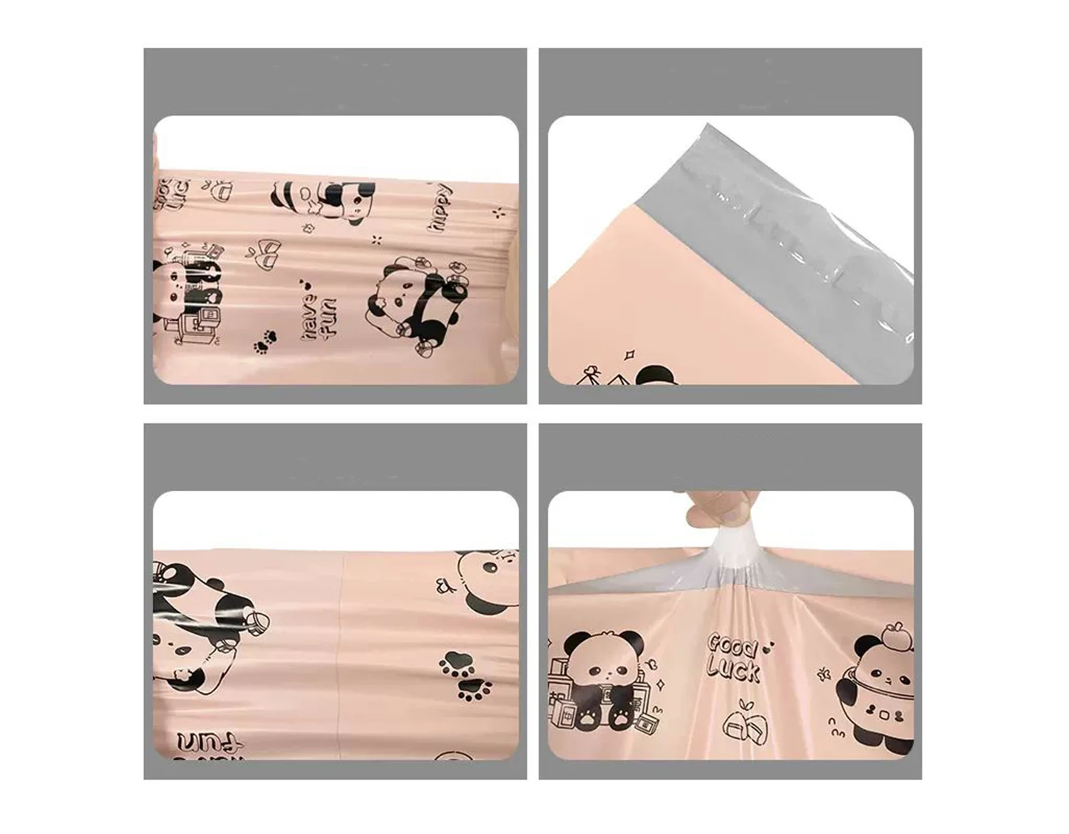 Enveloppe de dessin animé Krasno-brodée personnalisée, sacs d'expédition GT, emballage de produits, expédition de fournitures pour petites entreprises, lettre 11mm