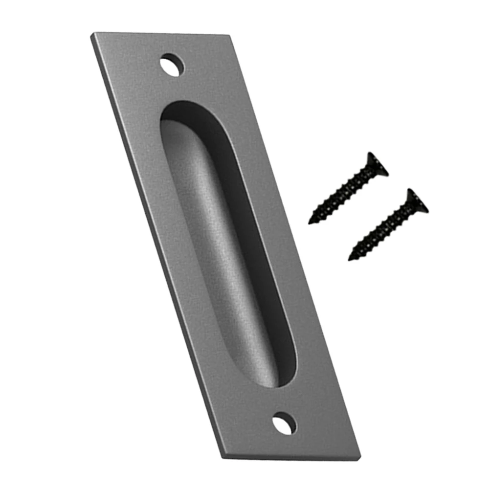 

1 set Hidden Pocket Recessed Door Handles Pull Handles Barn Sliding Recessed Cabinet Concealed HMBS691 RoundLatch Durable Safe