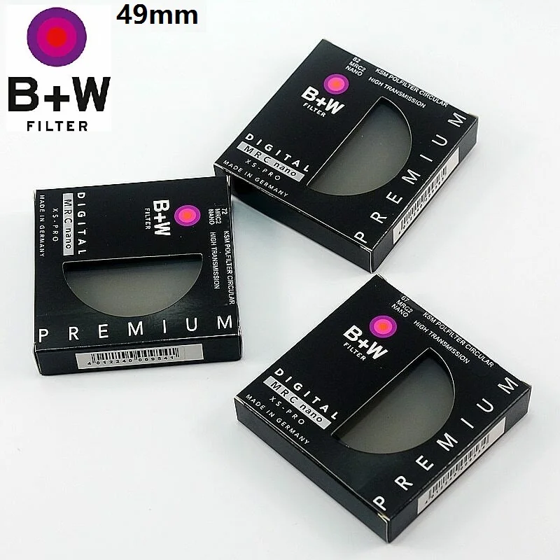 B+W CPL 49mm KSM Digital XS-PRO MRC Nano Haze Filter Polarizer/Polarizing CIR-PL Multicoat Protective For Camera Lens