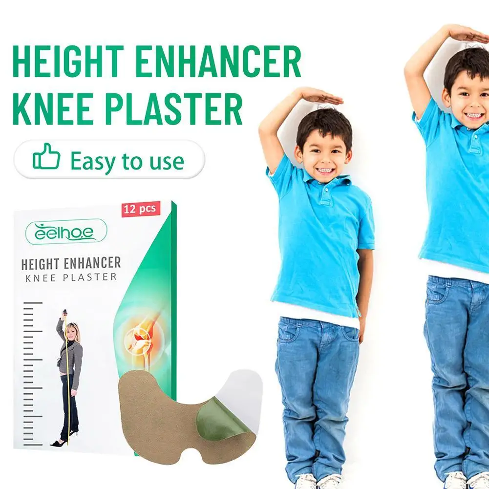 12pcs/box Height Increase Foot Patch Herbal Height Enhancer Plaster Promote Bone Growth Sticker Adults Children Teenagers