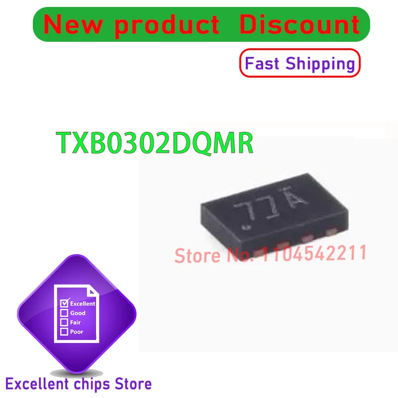 TXB0302DQMR 77A X2SON-8 10PCS~500PCS/LOT
