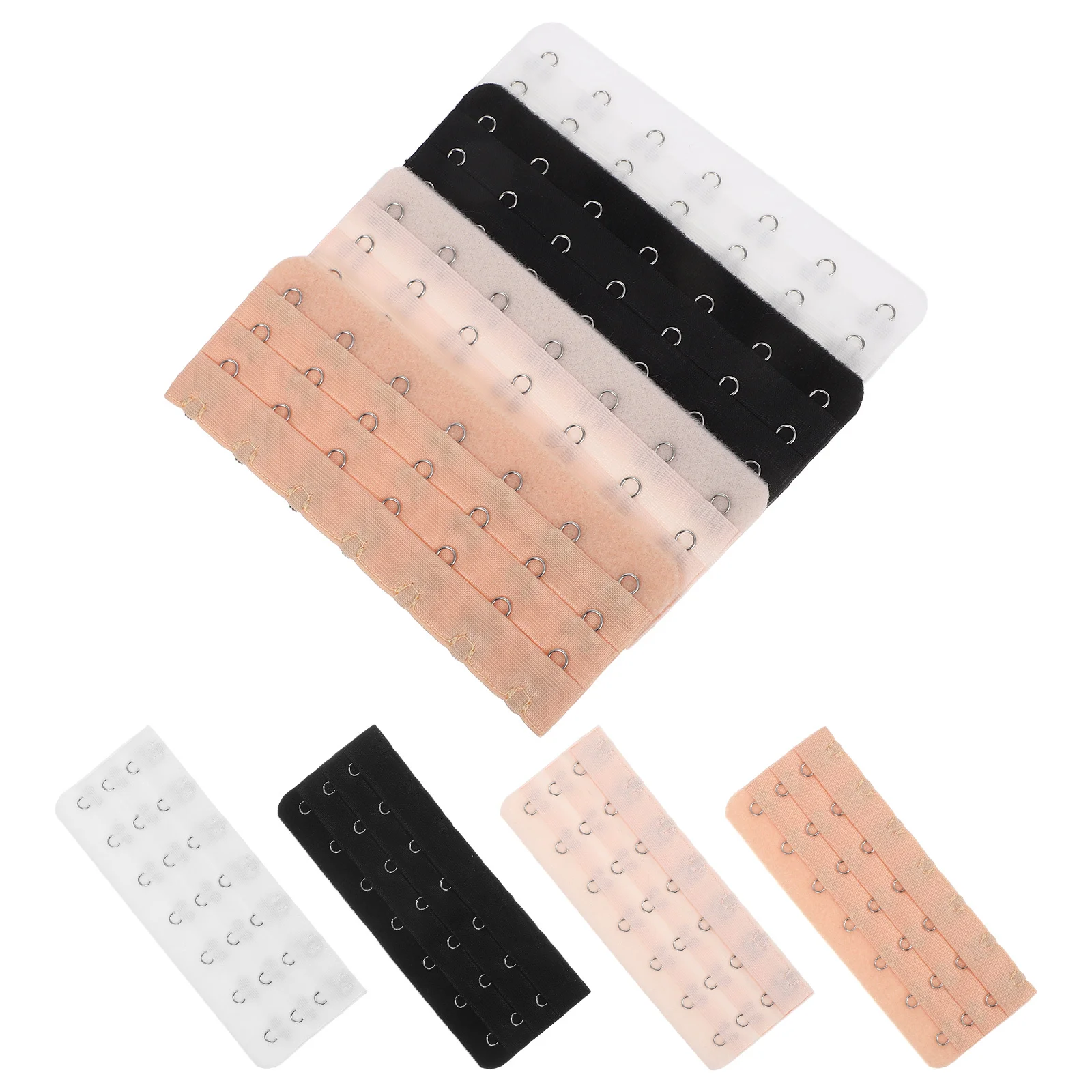 

8Pcs Bra Extender -Hook Hook and Eye Tape Adjustable Back Band Extension Nursing Maternity Corset Extender