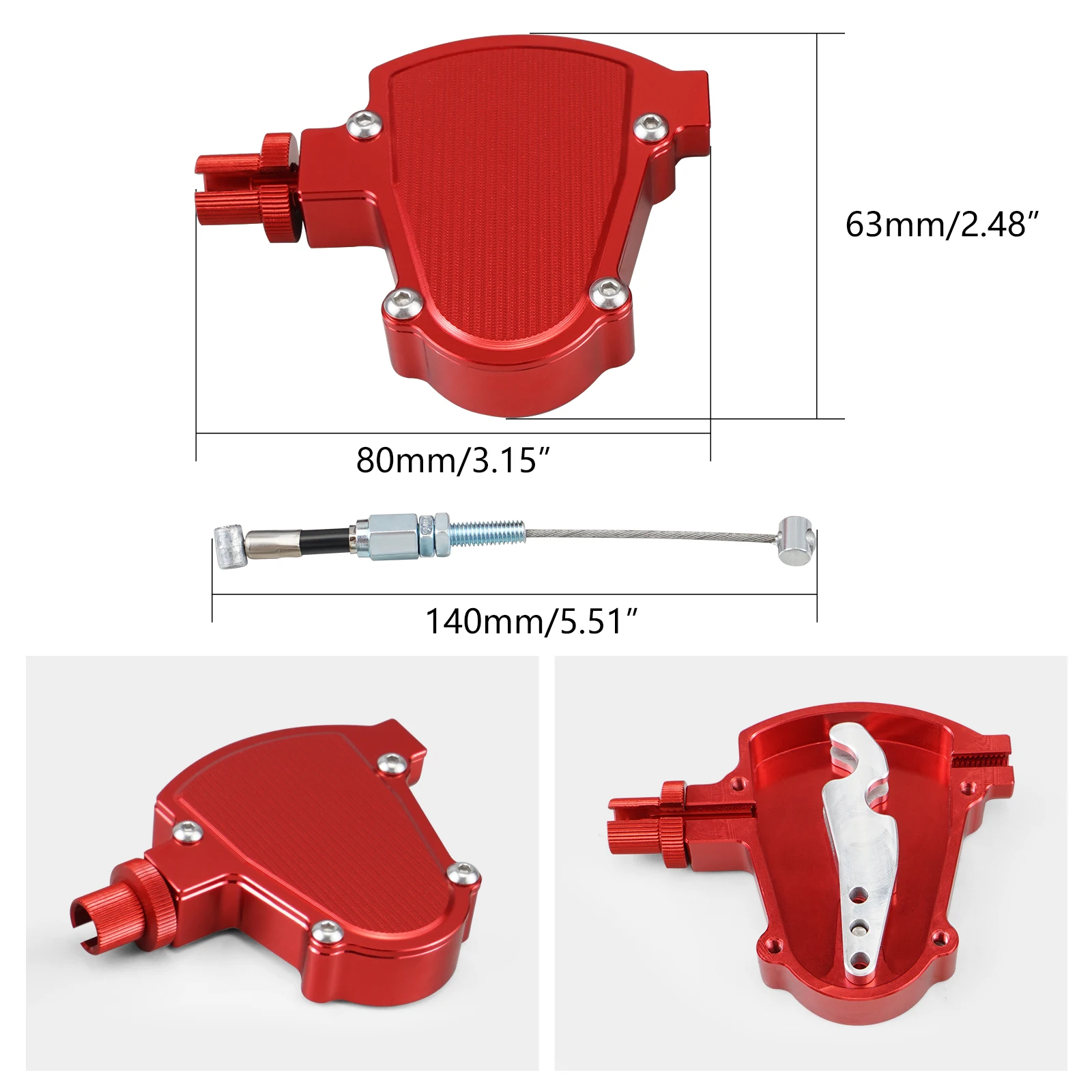 For Honda CRF250R CRF450R CRF 150R 250X 450X 2002-2016 CR 80 85 125 250 500 CRF230L 7/8\'\' Stunt Clutch Easy Pull Cable System