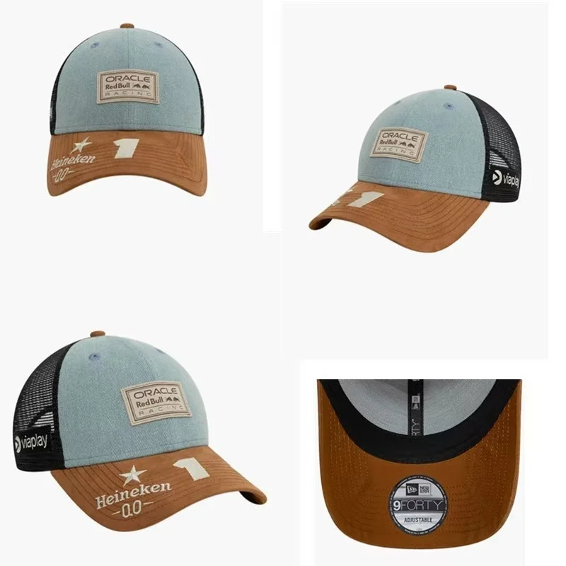 قبعة بيسبول ريد بول عالية الجودة لعام 2025، قبعة شمسية مطرزة عصرية لركوب الدراجات، قبعة صيفية للدراجات النارية