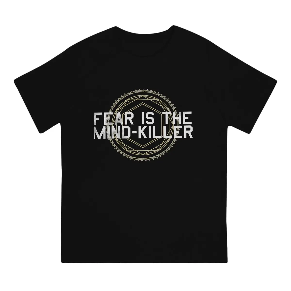 Fear is the Mind TShirt For Men Dune Chronicles Sci-Fi Movie Clothing Fashion Polyester T Shirt Comfortable