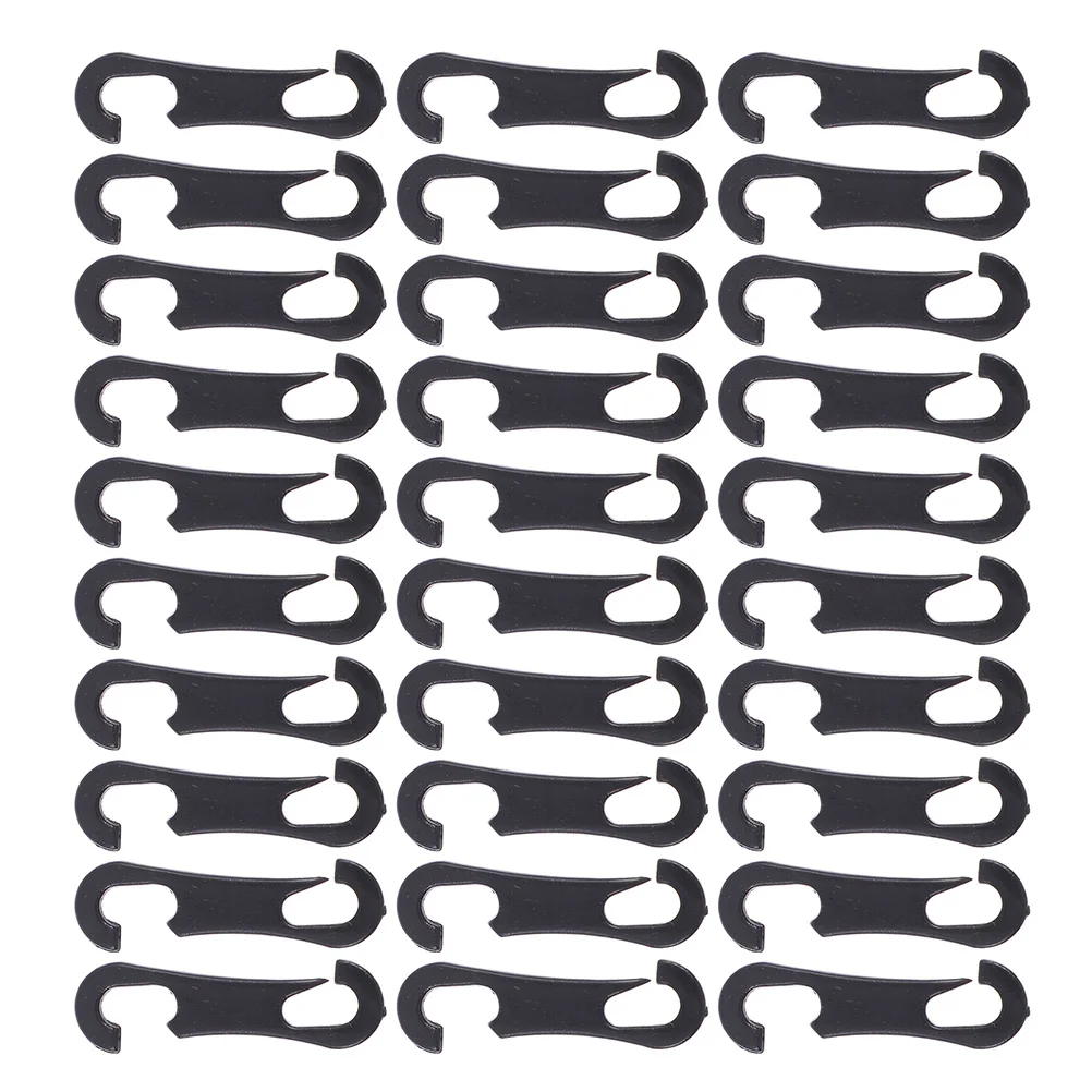 

100Pcs Plastic Car Cover Hooks Easy Hooking for Sunshades Snow Covers and Half Covers Plastic Card for Car Seat