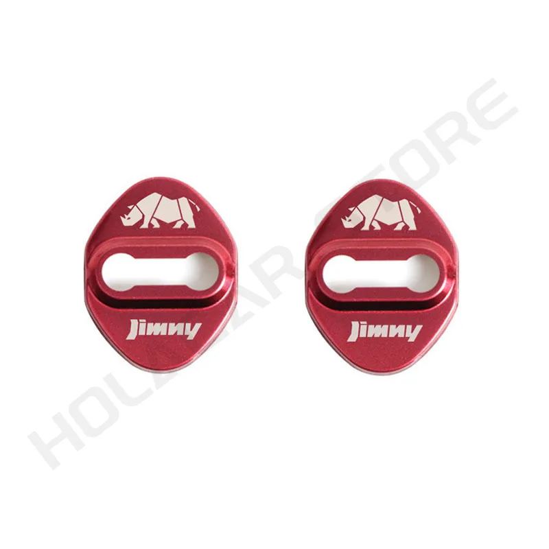 2 قطعة غطاء قفل باب السيارة حماية الملحقات لسوزوكي جيمي JB64 JB74 JC74 2019 2020 2021 2024 2025 3 باب و 5 أبواب #3