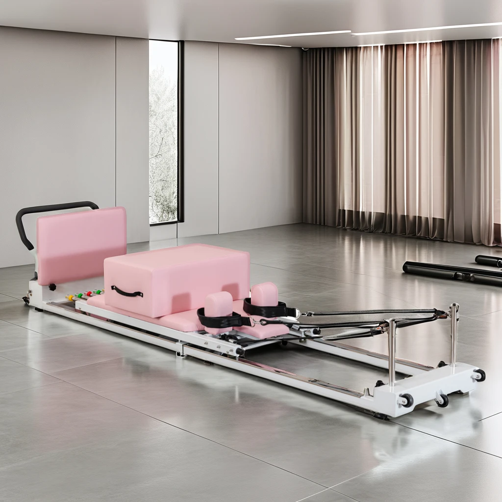 

New Folding Sound Off and Smoothly Iron Pilates Reformer Bed for Home to Build Slim Body