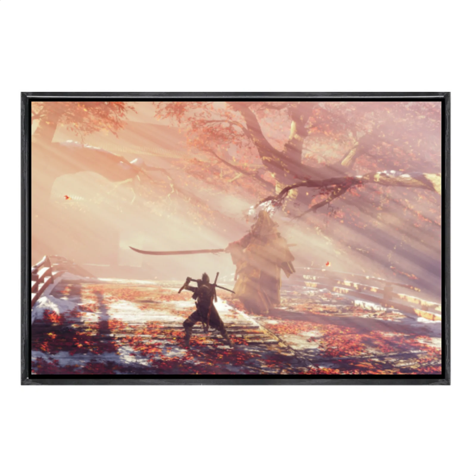 

Japanese Manga Multi-Size Canvas Poster Double Framed Wall Art, Sekiro Home Decor for Living Room Bedroom