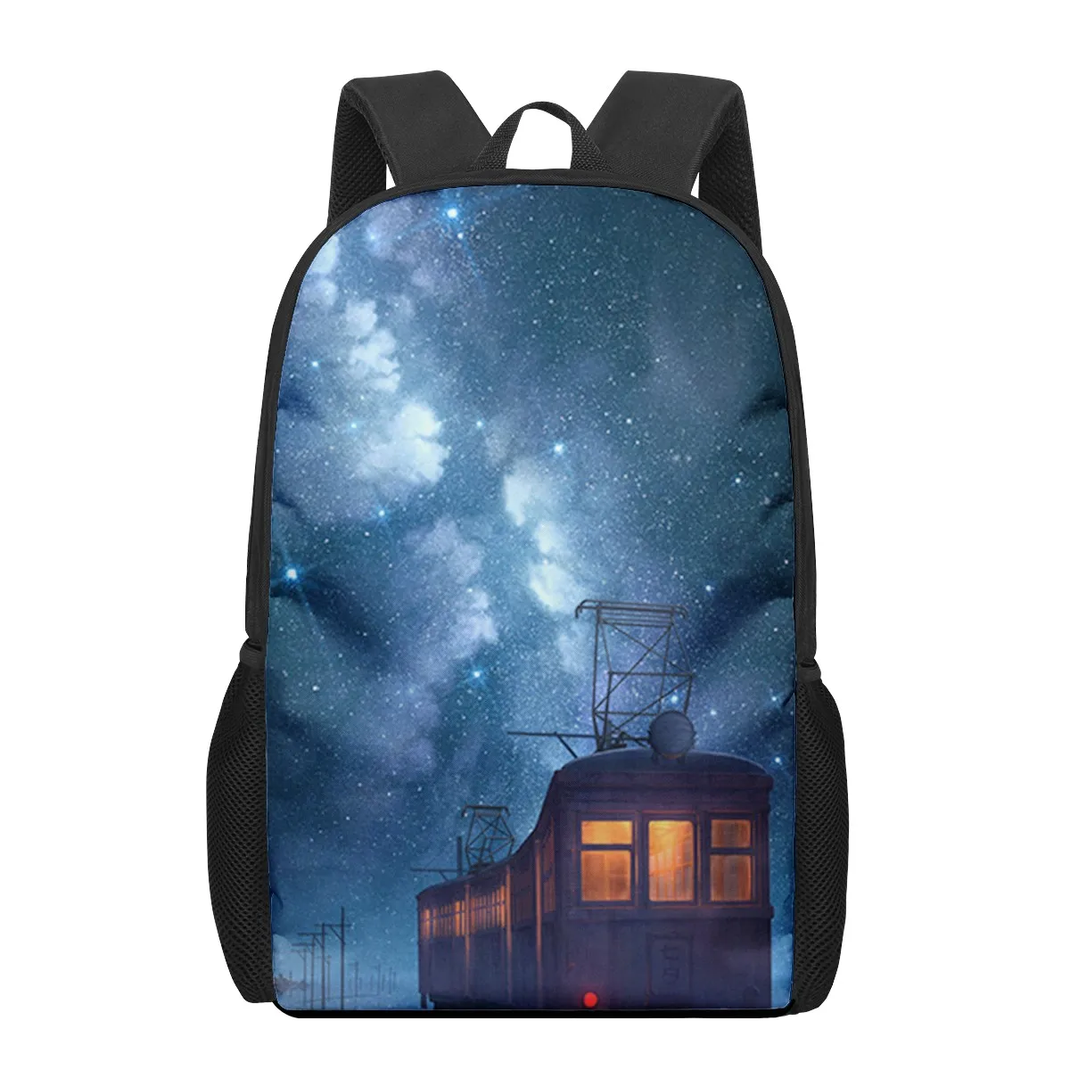 Starry Sky Night View Landscape School Bags For Boys Girls 3D Print School Backpacks Kids Bag Kindergarten Backpack Men Child Bo