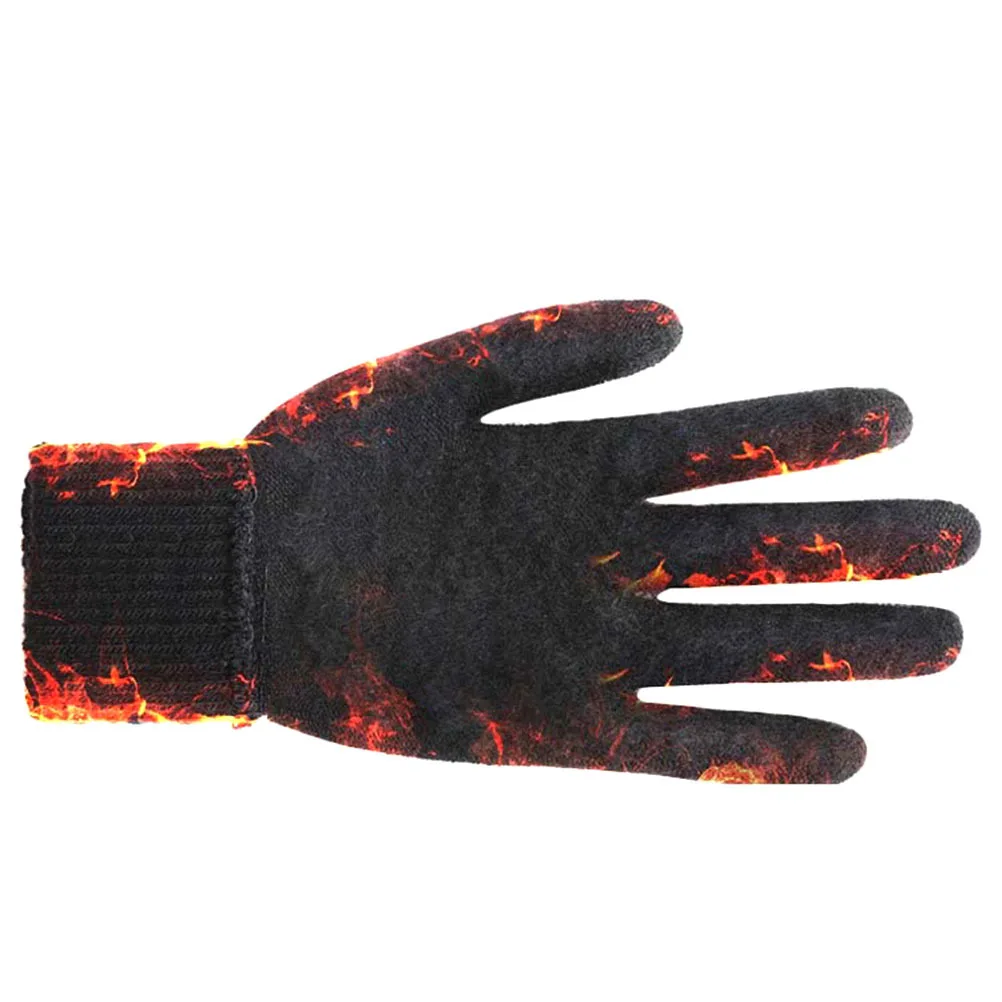 

Warm Fleece Lined Touch Screen Gloves Full Palm Conductive For Men Women Unisex Winter Outdoor Biking Driving Mittens Black