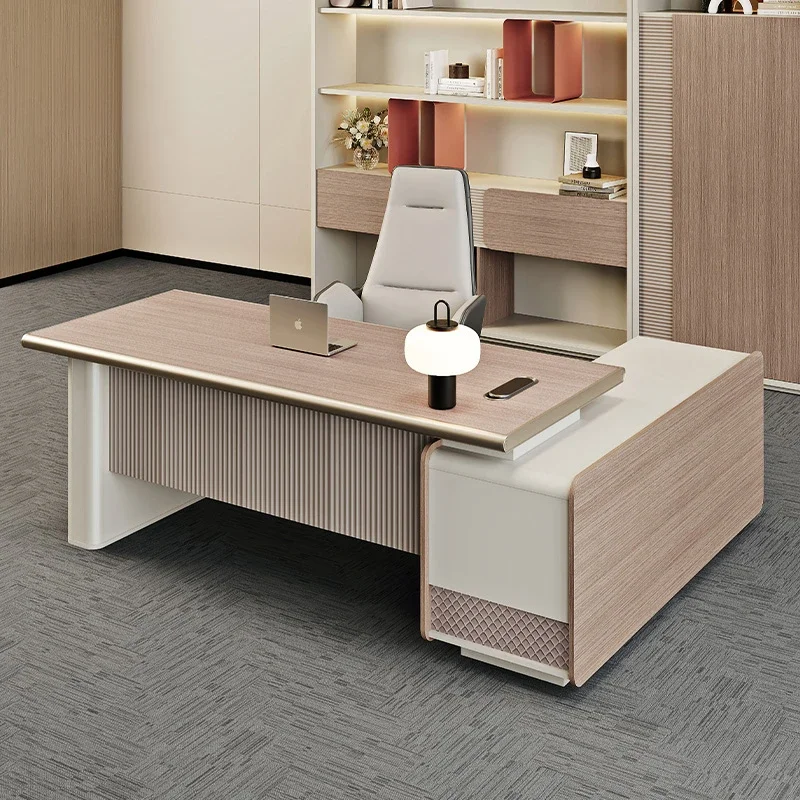 Modern With Drawers Office Desks Computer Wooden Luxury Manager Office Desks Corner Simple Design Furniture Er Arbeitet LLOD