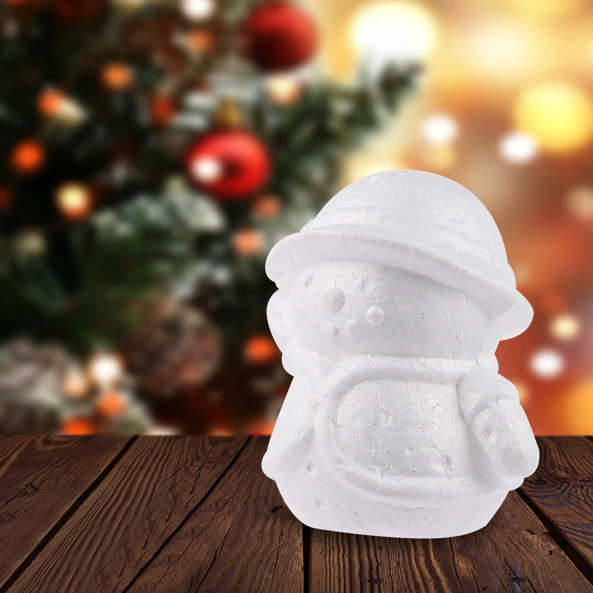 

3pcs DIY Christmas Decorations Unfinished Lightweight Snowman Gifts for Kids Christmas Adornment Stickers Art Supplies