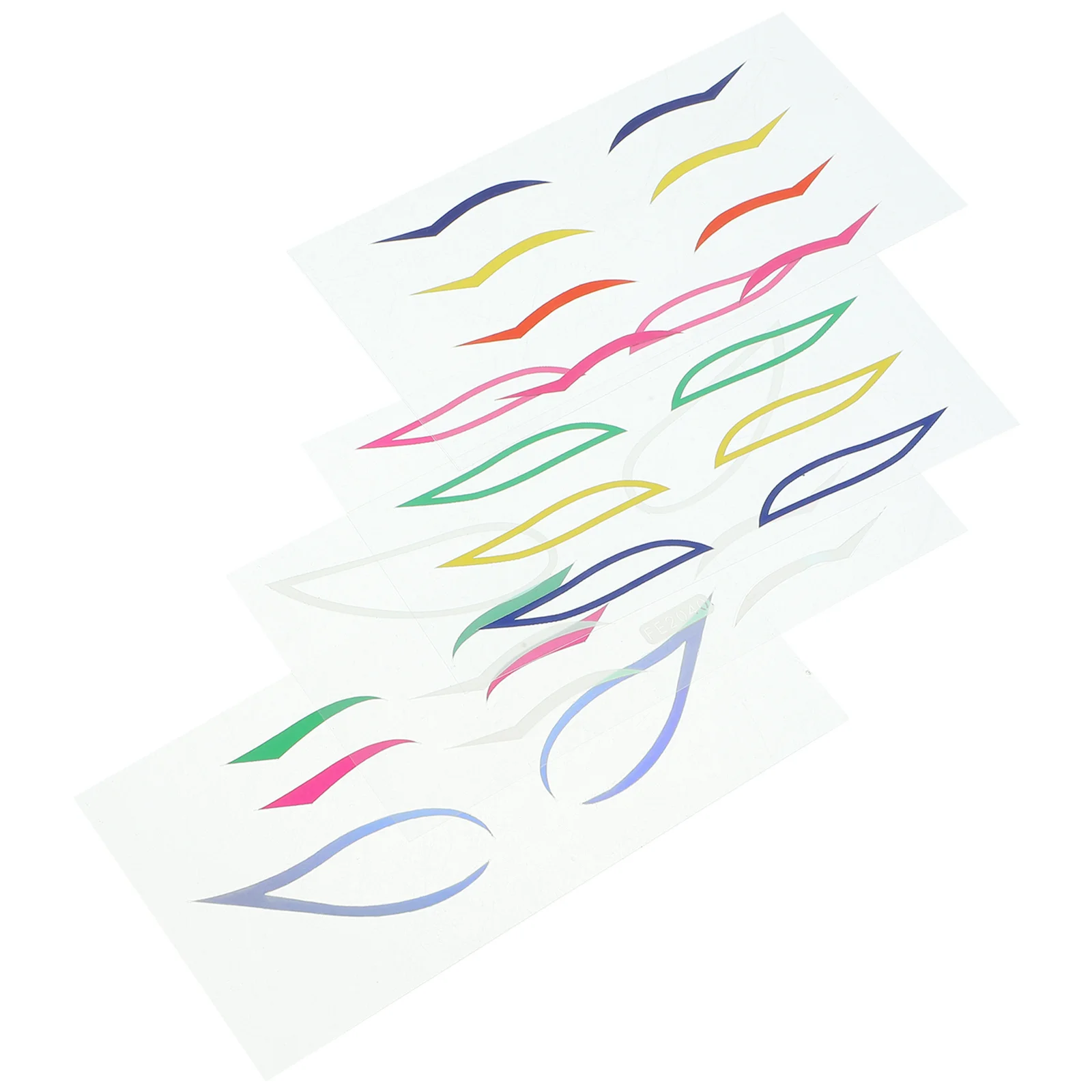 สติกเกอร์อายไลเนอร์ 4 ชุด น้ำหนักเบา พกพาสะดวก ใช้ซ้ำได้ เหมาะสำหรับการแต่งหน้า งานปาร์ตี้ที่บ้าน และการแสดงบนเวที