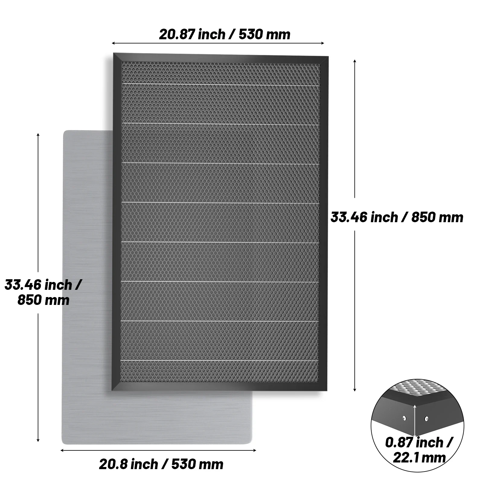 NEJE laserowy stół z panelem o strukturze plastra miodu CO2 dioda laserowa maszyna do grawerowania i cięcia cnc panel o strukturze plastra miodu czyszczenie łóżka cięcie530*850mm