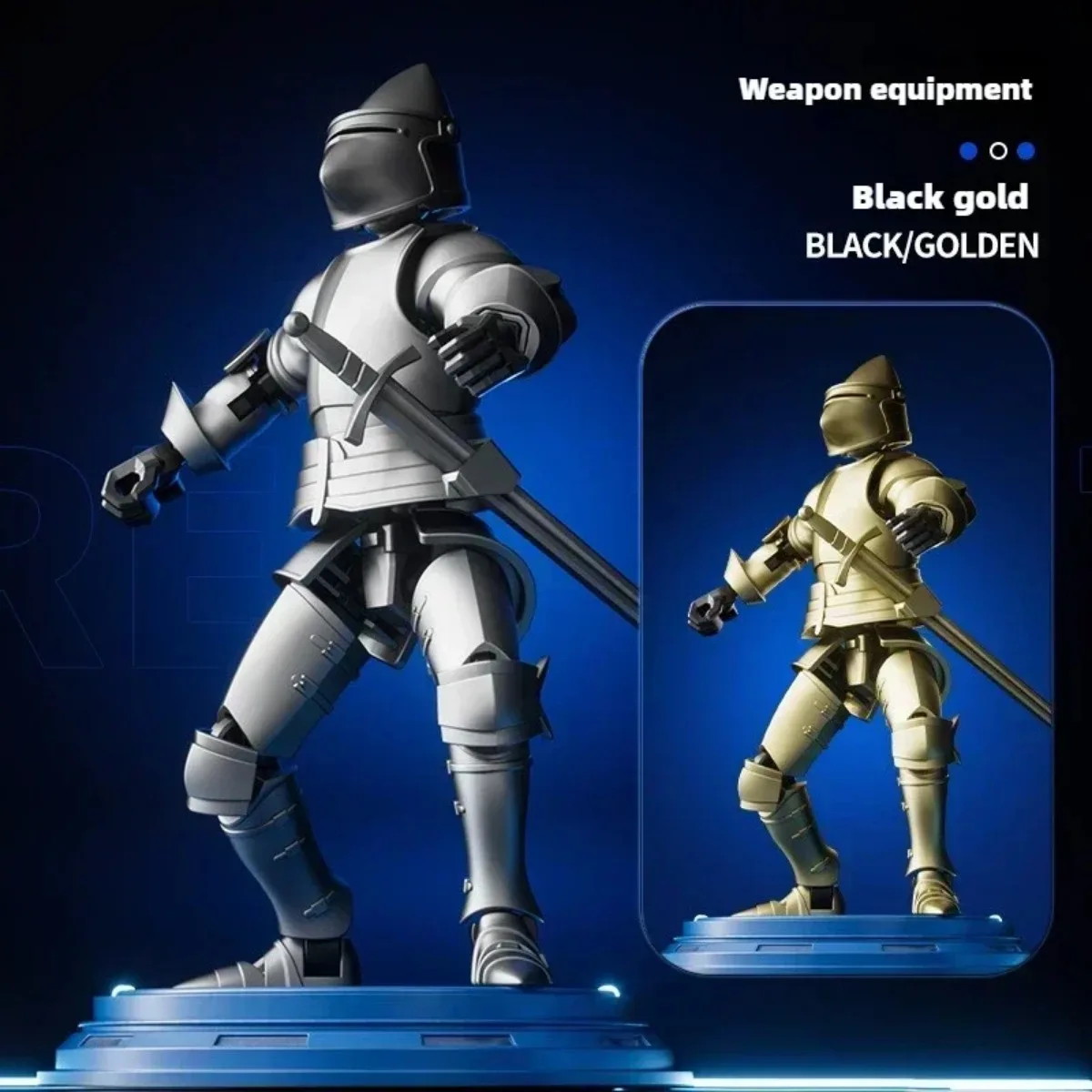 3D พิมพ์ Mannequin ตัวอักษรประกอบของเล่นเด็กของขวัญ Knight Action Figures Paladin 13 Jointed Movable Shapeshift หุ่นยนต์ของขวัญ