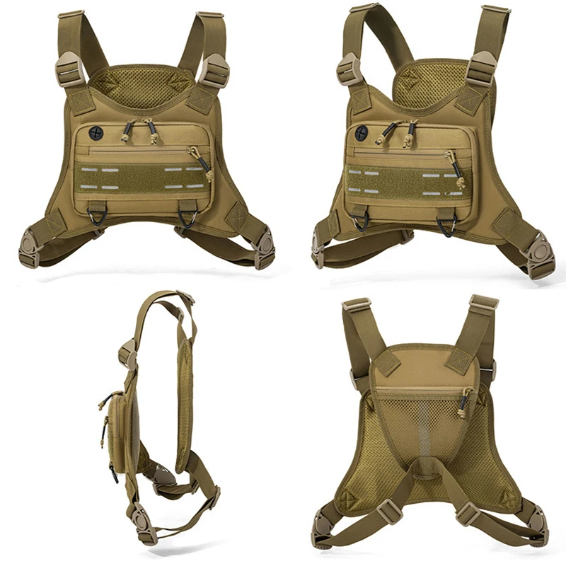 Chaleco de pesca impermeable y transpirable ajustable unisex