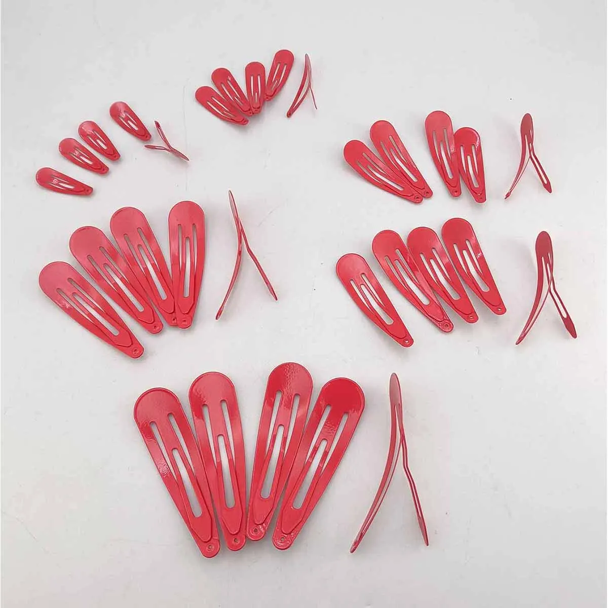 30 PCS Girls Cute Red 3/4/5/6/7/8cm Waterdrop Shape Hairpins Sweet Hair Clips Kids Barrettes Slid Clip Fashion Hair Accessoriess