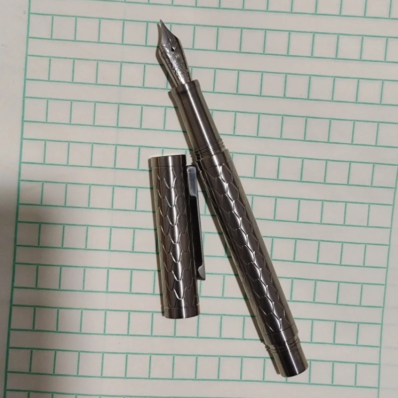 

Minimum Discount for Titanium Alloy Ultra Light Fountain Pen BOCK Nib No.6 F0.5 Nib Ballpoint Pen Collectible Stationery Ink Pen