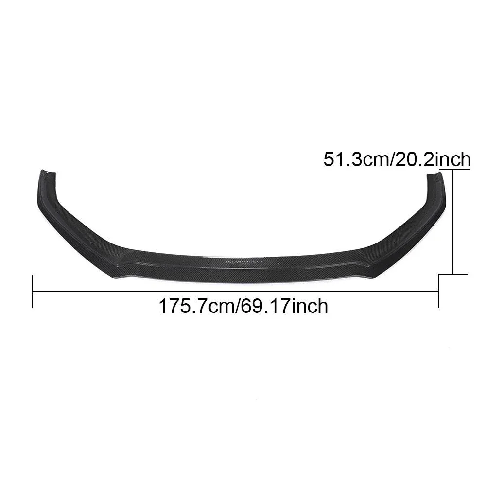 A5 SLINE S5 Carbon Fiber Fibre Front Bumper Lip Splitter Fit for A5 SLINE S5 2019-2021 2