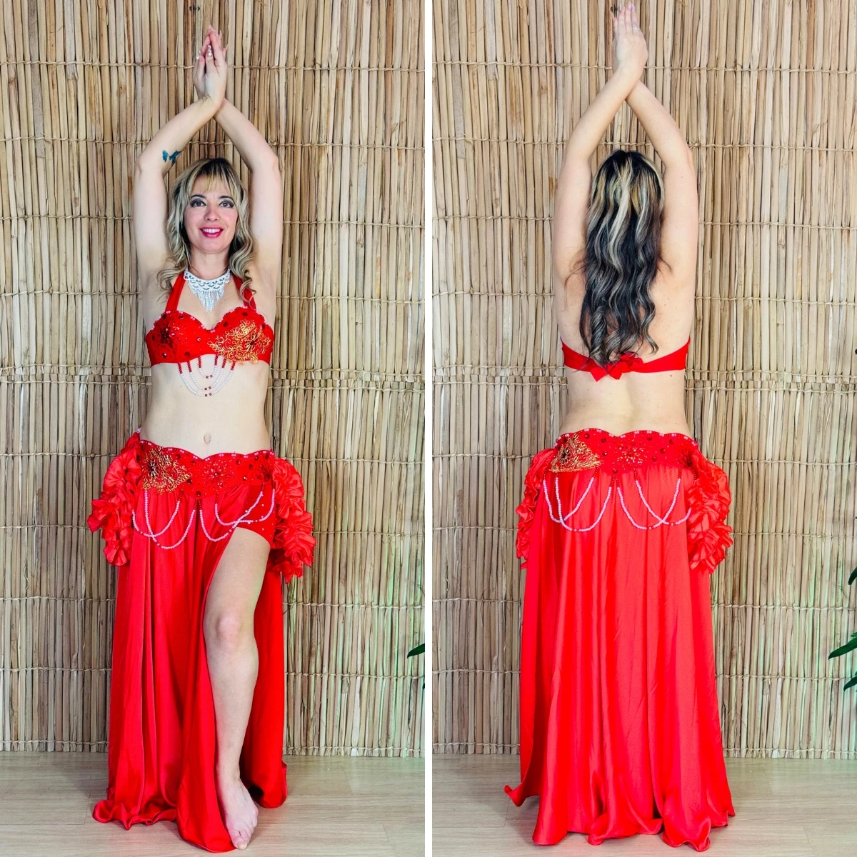 Belly dance full embroidery costume-TPCL-835