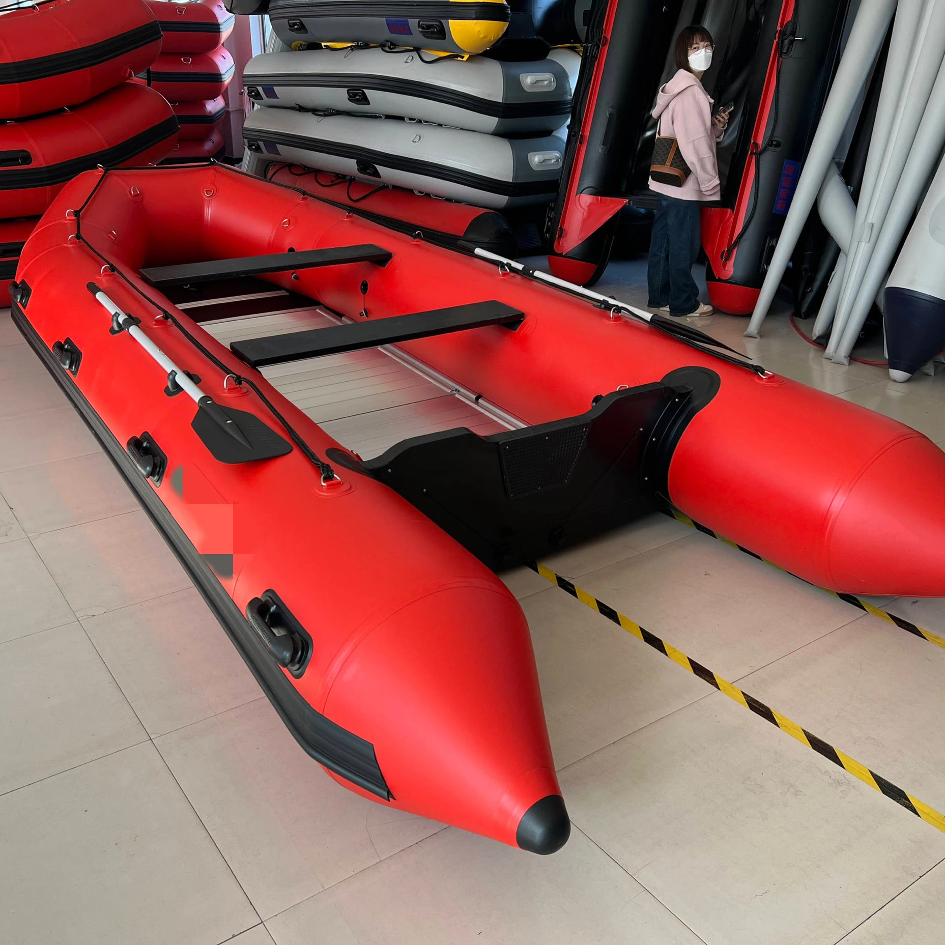 

0.9mm PVC 4.7m Factory Directly Shipped Inflatable Boat with Aluminum Floorpromote sales