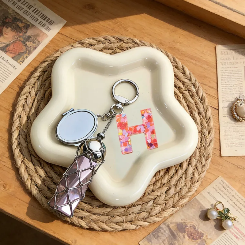 10pcs-silver-ring-buckle-pink-26-letter-metal-mesh-bag-european-and-american-new-internet-celebrity-keychain