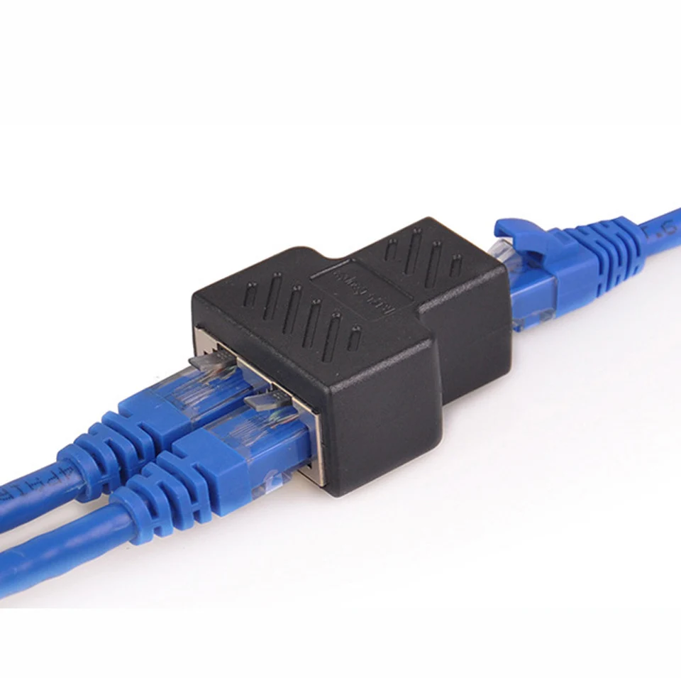 Sr rj45 Splitter Adapter, USB 1 bis 2 Netzwerk anschluss Dual LAN Ethernet Sockel 8 p8c Extender Stecker Kabel für Cat5, Cat5e, Cat6,