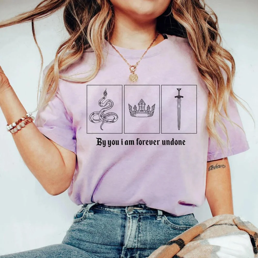 تي شيرت قطني مستوحى من قبل أنا إلى الأبد، تي شيرت الأمير القاسي، Greenbriar، هدية الكتب، قميص الكتب