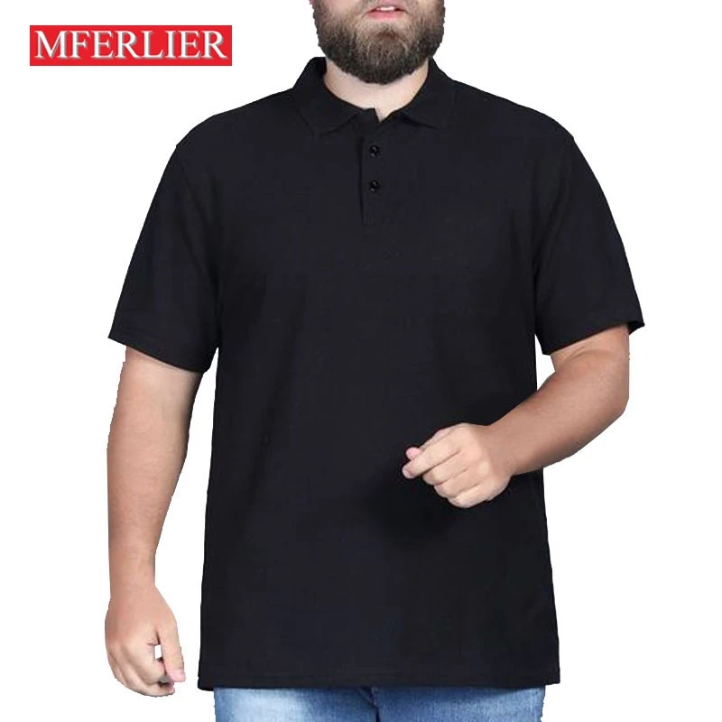 Summer Large Size Shirts 12XL Bust 160cm 11XL 10XL 9XL Thin Style Loose Polo Shirts Men