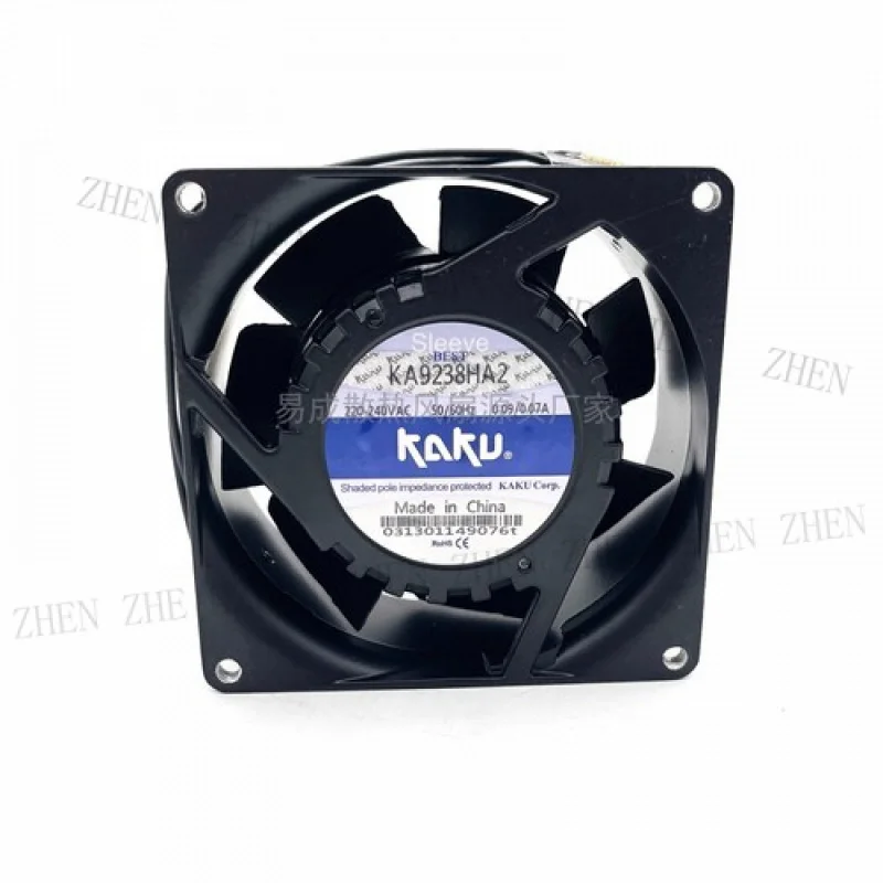 Y FOR KAKU KA9238HA2 220-240VAC 0.09/0.07A All Metal Axial Cooling Fan
