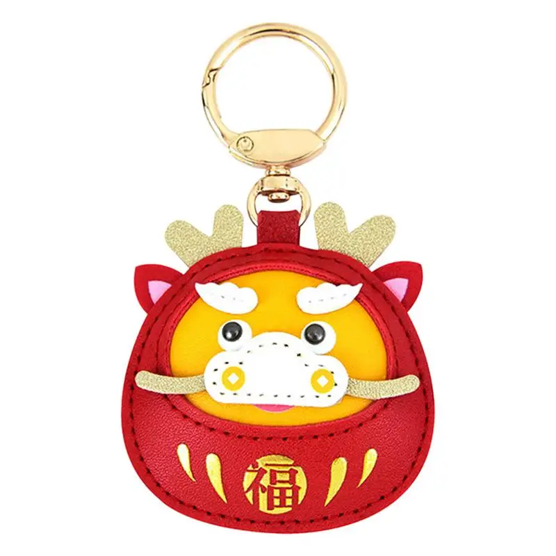 

Chinese New Year Dragon Keychain Cute Cartoon Zodiac Dragon Mascot Keychain Spring Festival Blessing Souvenir Decorations For