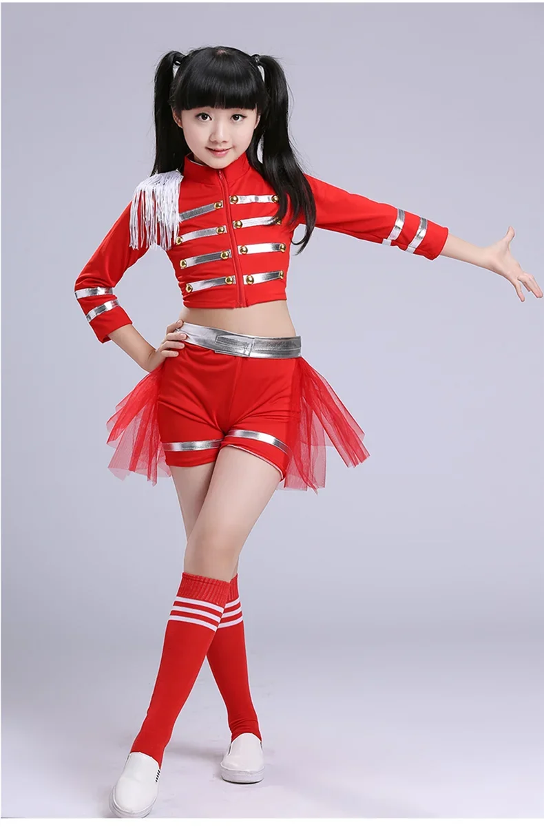 Kids Boy Girls Crop Top and Pant Performance Outfits Clothes Children Sequins Jazz Dance Modern Cheerleading Hip Hop Costume