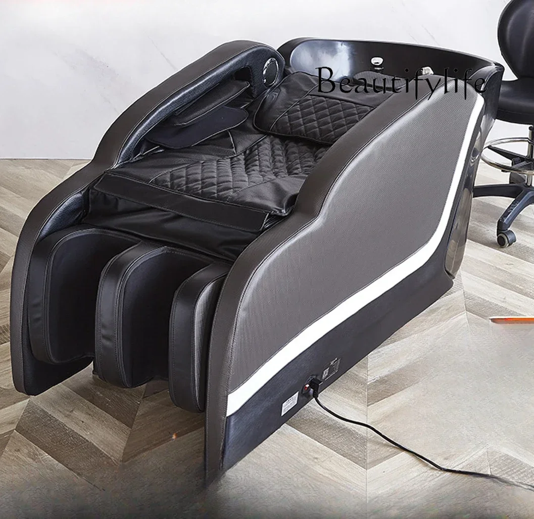 High-end leather fully automatic intelligent electric massage shampoo barber shop hair salon special head treatment bed