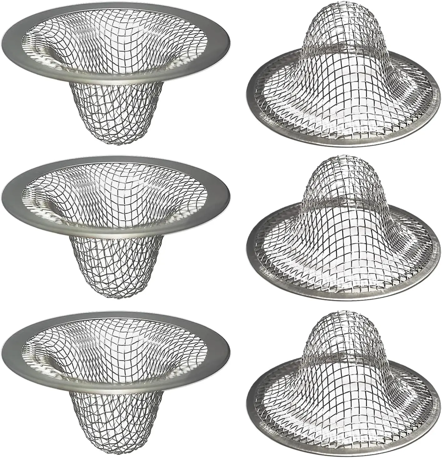 

Bathroom Sink Drain Strainer 1.0" Stainless Steel Hair Catcher for Laundry Mop Pool RV Sink with Smooth Drainage
