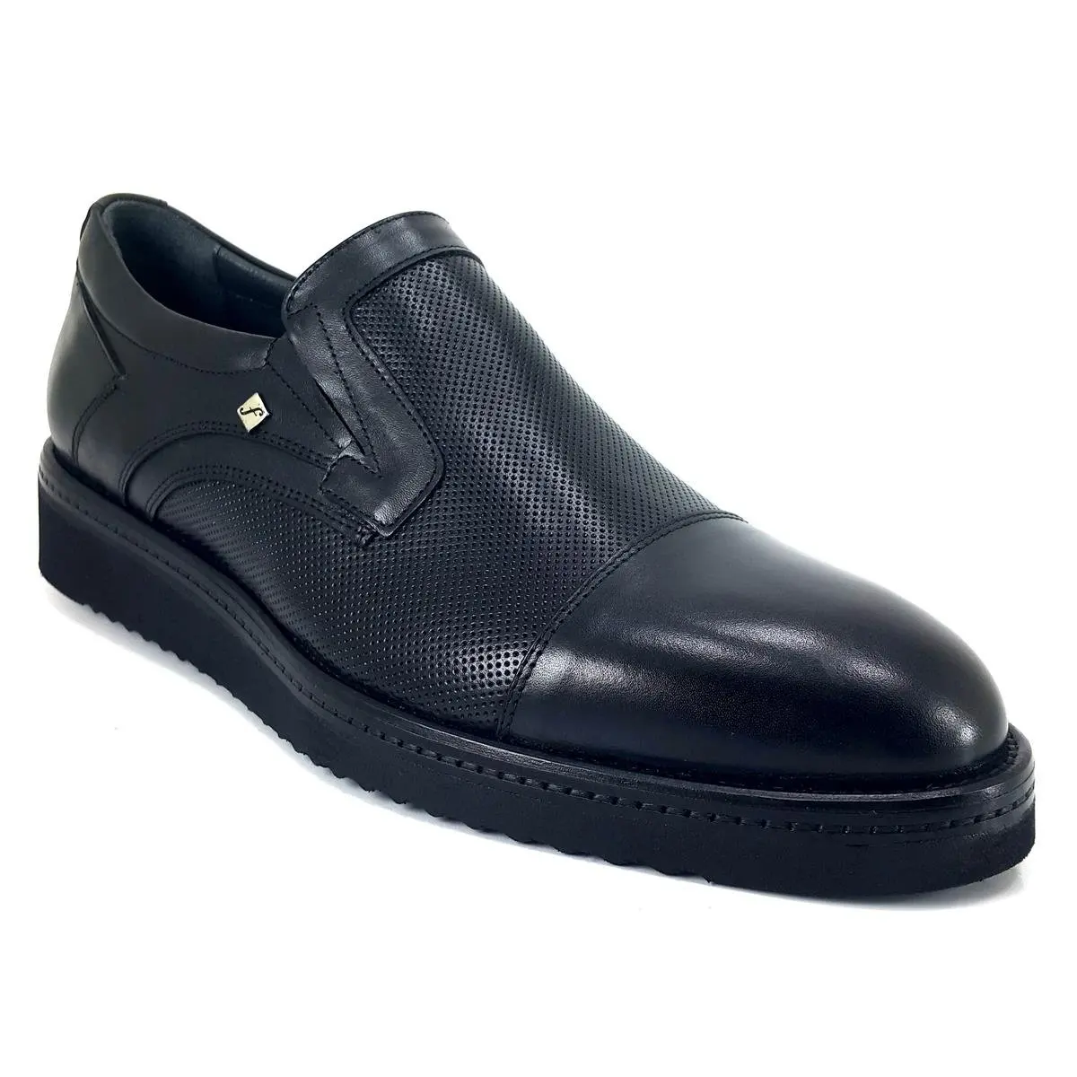 2024 Trending New Season Model Genuine Leather Shoes Personalized And Comfortable Black Fosco 2992 Men's Casual Shoes