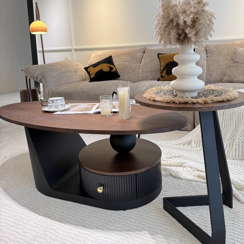 طاولة القهوة الباس ميسا الجانبية لتناول الطعام، مركز مستدير، طاولة قهوة أكريليك صغيرة، أثاث المزرعة البيضاء الاسكندنافية Stolik Kawowy #5