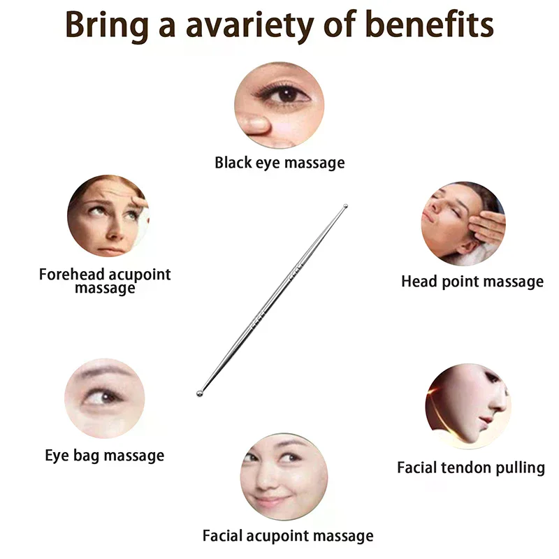 S/M/L Acupunctuur Pen Rvs Handmatige Acupunctuur Pen Trigger Point Massager Deep Tissue Massage Voor Lichaam gezicht Massage
